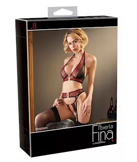 Embroidered Suspender Set 