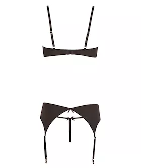 Rhinestone Shelf Bra Set