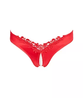 Cottelli Collection Pearly Pleasure Crotchless Panties