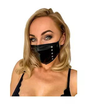 Noir Sensual Studs Mask