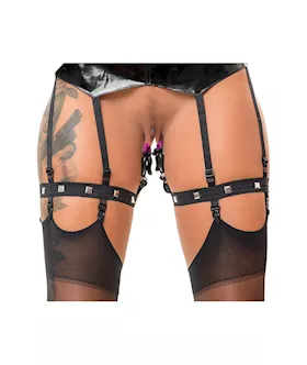 Bad Kitty Bizarre Labia Clamp Suspender Belt