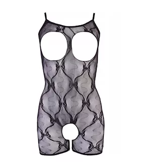 Mandy Mystery Short And Sweet Crotchless Catsuit