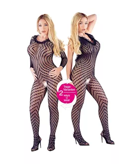 Mandy Mystery Ruffles 2-in-1 Crotchess Catsuit