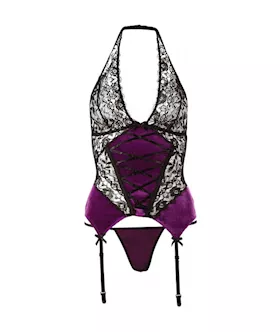 Cottelli Collection Raunchy Royal Basque Set