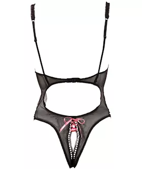 Crotchless Peephole Bodysuit