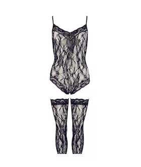 Lace Bodysuit With Stockings