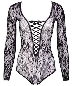 Deep V Lace Bodysuit