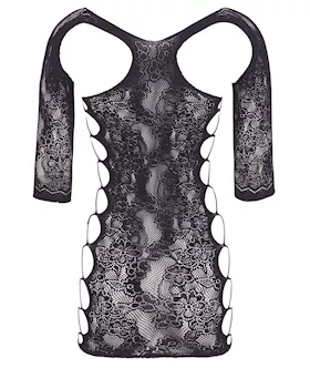 Decorative Lace Dress With Sleeves