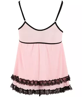 Babydoll Powernet With Lace