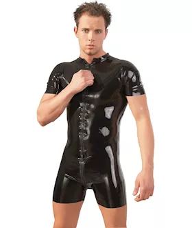 Mens Latex Playsuit