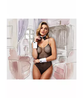 Deluxe Fishnet Bunny Teddy
