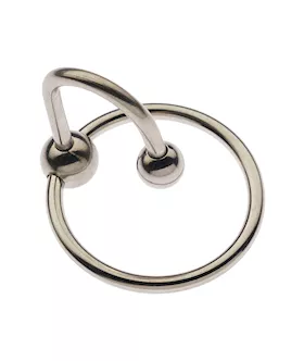 Kink Stainless Steel Ball End Head Ring  30mm