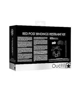 Bed Post Bindings Restraining Kit- Black