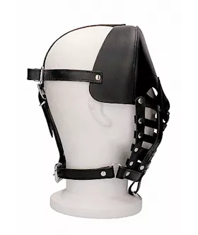 Leather Male Mask- Black