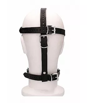 Leather Male Mask- Black