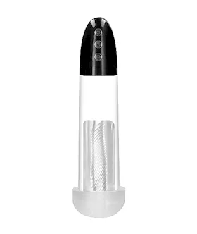 Rechargeable Automatic Cyber Pump With Sleeve- Transparent