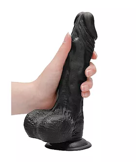 Realistic Suction Dildo With Balls - 7.8 Inches