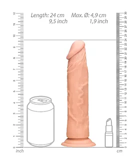 Realistic Suction Dildo - 9 Inches