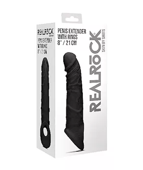 Penis Extender With Rings- 21 Cm Black