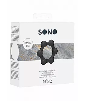 No. 82- Weighted Cock Ring- Black