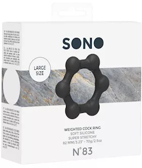 No. 83 Weighted Cock Ring Black