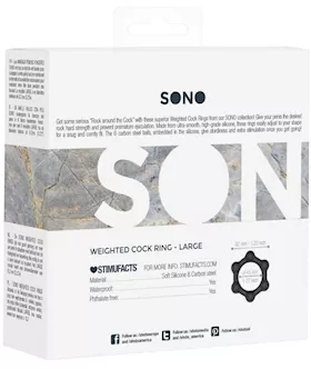 No. 83 Weighted Cock Ring Black