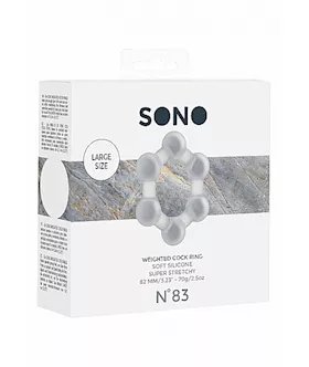 No. 83 Weighted Cock Ring Transparent