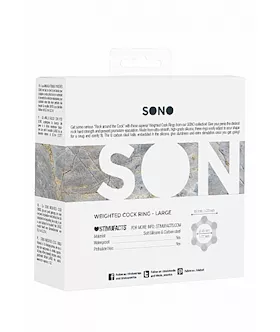 No. 83 Weighted Cock Ring Transparent