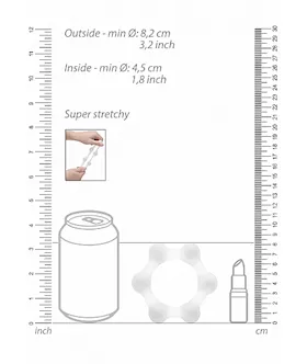 No. 83 Weighted Cock Ring Transparent