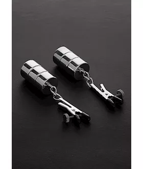 2 Adjustable Nipple Clamps   Changeable Weights