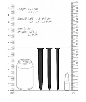 Rugged Nail Plug Set Urethral Sounding
