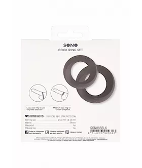 No. 86- Cock Ring Set Black