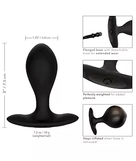 Weighted Silicone Inflatable Plug - 3 Inch