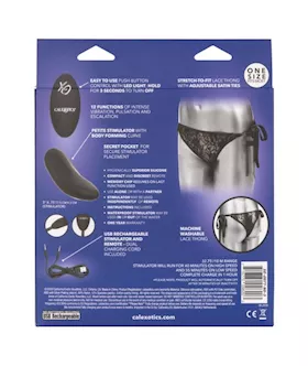 Remote Control Lace Thong Set