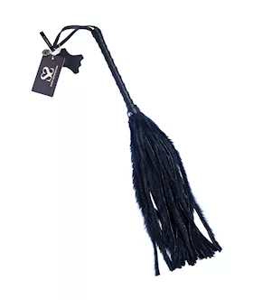 Bound X Faux Fur Flogger with Lambskin Handle