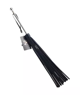 Bound X Saddle Leather Flogger with Metal Handle