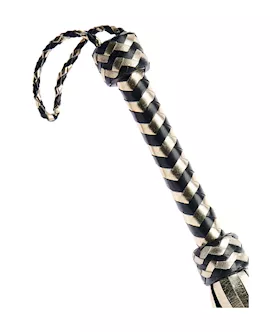 Bound X Glow In The Dark Metallic Leather Flogger