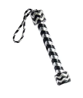 Bound X Silver Metallic Leather Flogger