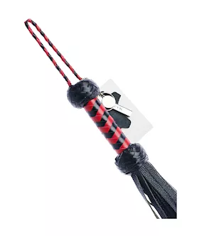 Bound X Mini Heart Tail Leather Flogger