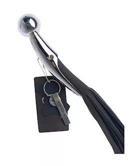 Bound X Nubuck Leather Flogger With Metal Handle