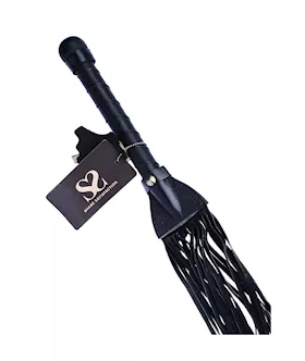 Bound X Suede Flogger With Stitching Detail