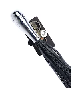 Bound X Leather Flogger With Round Grip Handle