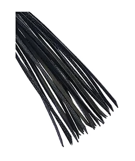 Bound X Leather Flogger With Round Grip Handle