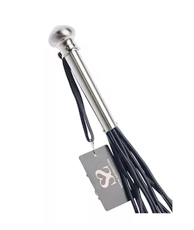 Bound X Silicone Round Tail Flogger With Metal Handle