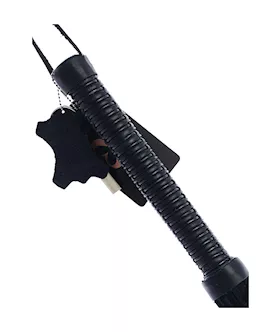 Bound X Suede Flogger With Cord Handle