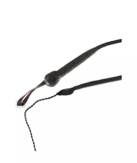 Bound X Weighted Handle Saddle Leather Whip