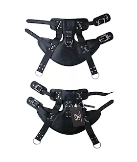 Bound X Leather Suspension Ankle Cuffs