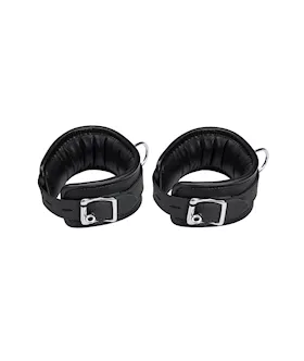 Bound X Padded Nubuck Cuffs And Collar Set