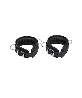 Bound X Padded Nubuck Cuffs And Collar Set