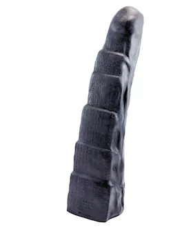Rump Tower Dildo - Black -  17.25 Inch